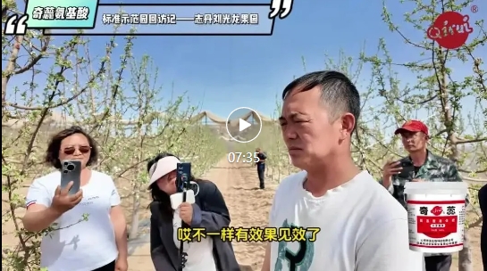 奇蕊氨基酸标准示范园回访记——志丹刘光龙果园